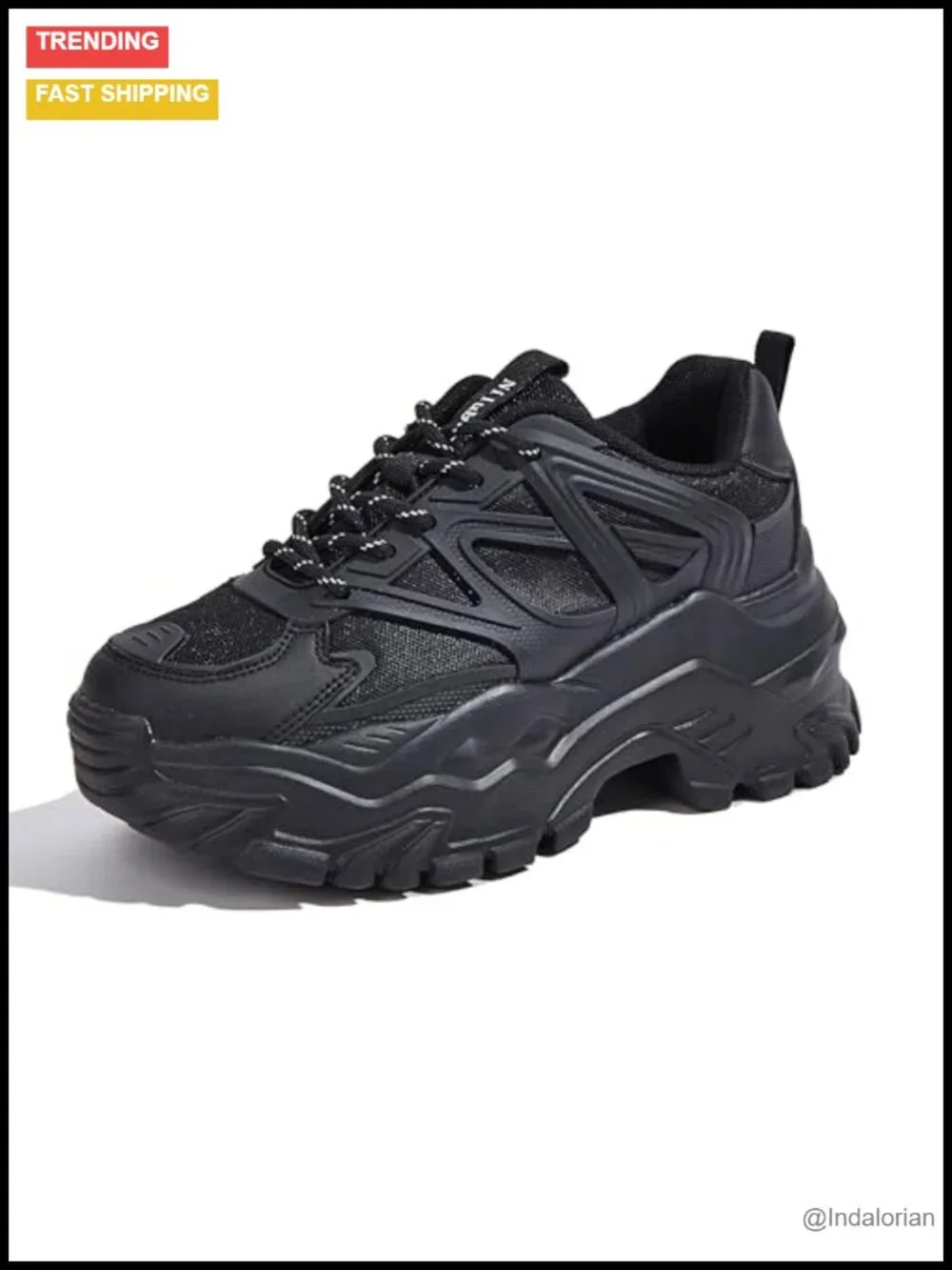 Chunky Platform Sneakers for Women Comfortable Casual Lace Up Walking Shoes